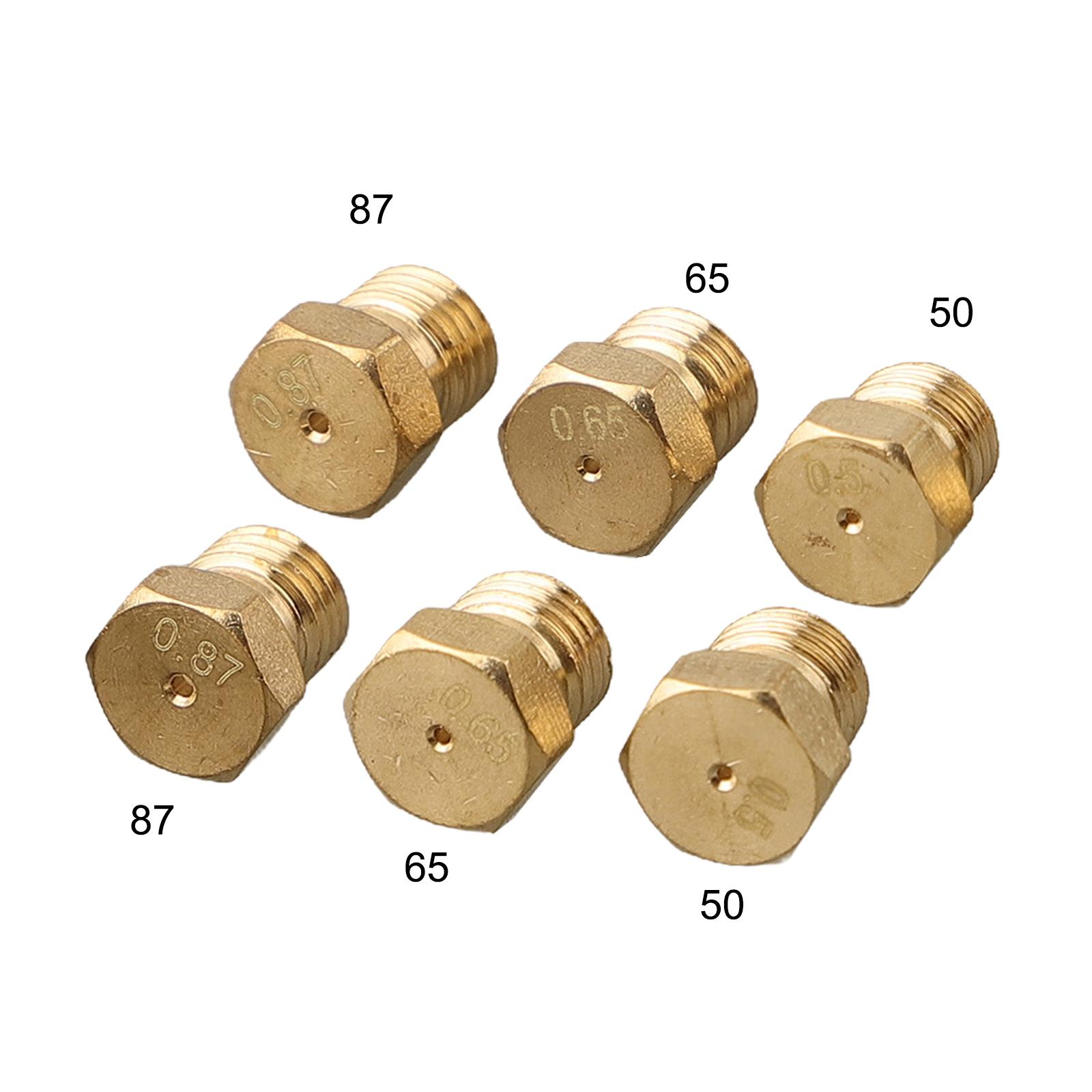 6er Set Gas-Durchlauferhitzer Düsen 0,5/0,65/0,87 Bohrung Für Gasherd Umbau