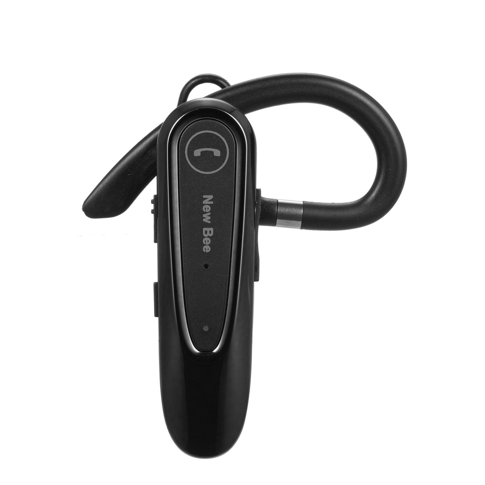 New Bee Business-Kopfhörer, einzelner In-Ear-Kopfhörer, kabellos, BT5.0, Freisprecheinrichtung mit Dual-Mikrofon, CVC8.0 schwarz