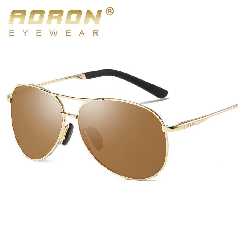 Modische polarisierte Tag-Nacht-Sonnenbrille, Markendesign-Sonnenbrille, Metallrahmen, Spiegellinse für Männer und Frauen, Outdoor-Fahren, Nachtsicht-Sonnenbrille
