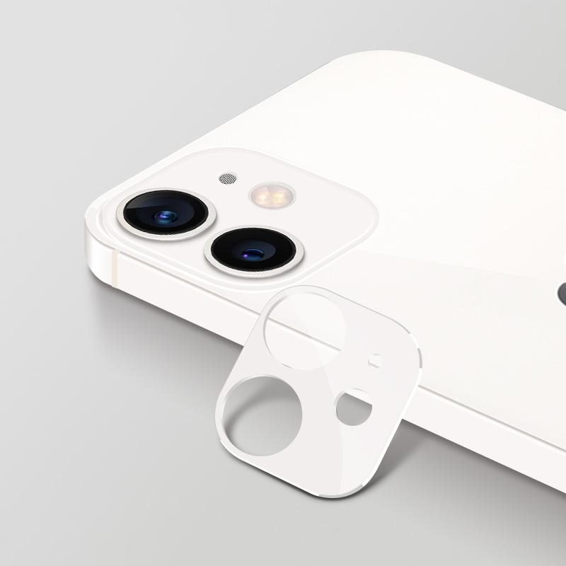 Vollständige Abdeckung Bunter Kameraobjektivschutz für iPhone 14 13 Pro Max Mini Gehärtetes Glas für iPhone 11 12 Pro Max Objektivschutz For Iphone 13 Pro weiß