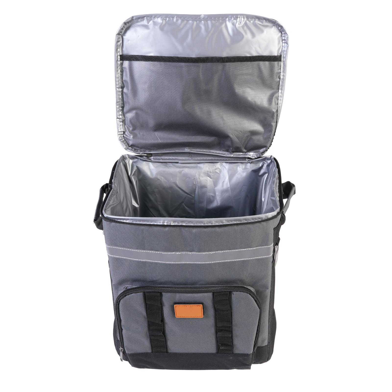 35-Liter-Kühlbox mit Rädern und Griff, isolierte, weiche Kühltasche mit großem Fassungsvermögen für den Außenbereich