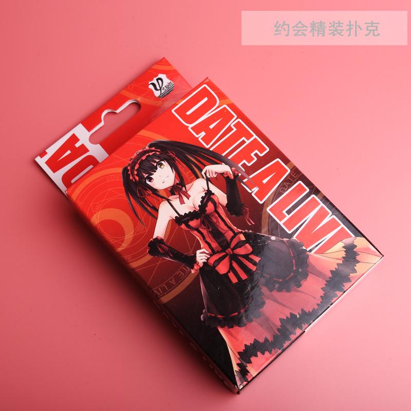Anime Poker Karten Spielzeug SAO Fairy Tail Jujutsu Kaise Dämon Slayer Danganronpa Brettspiel Karten Hardcover Poker Spielzeug Geschenk date a live