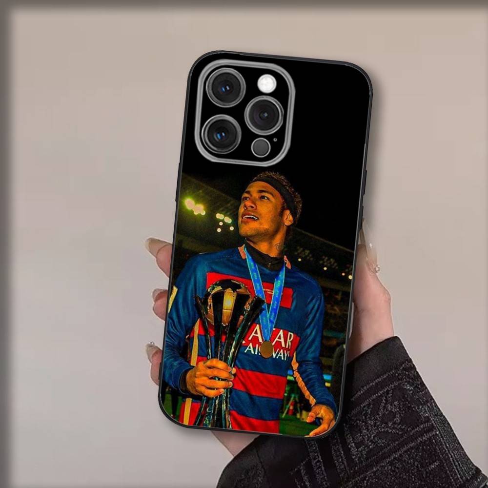 Fußball N-Neymars Handyhülle Für iPhone16,15,14,13,12,11,Pro,Max,Plus,X,XS,SE4,E,Mini,Weiche Schwarze Hülle iPhone11