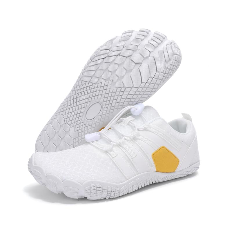 Barfuß-Trail-Schuhe Barfußschuhe für Herren Lässige Damen Wandersandalen Wassersportschuhe Herren-Trainingsschuhe 40 weiß
