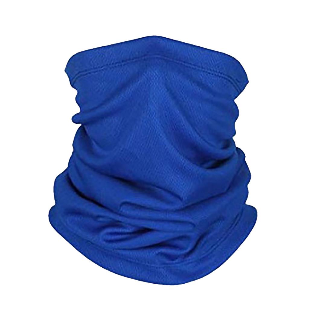 Outdoor Sports Herren Damen Turban Schal Fahrrad Halstuch Bandana Gesichtsmaske Free blau