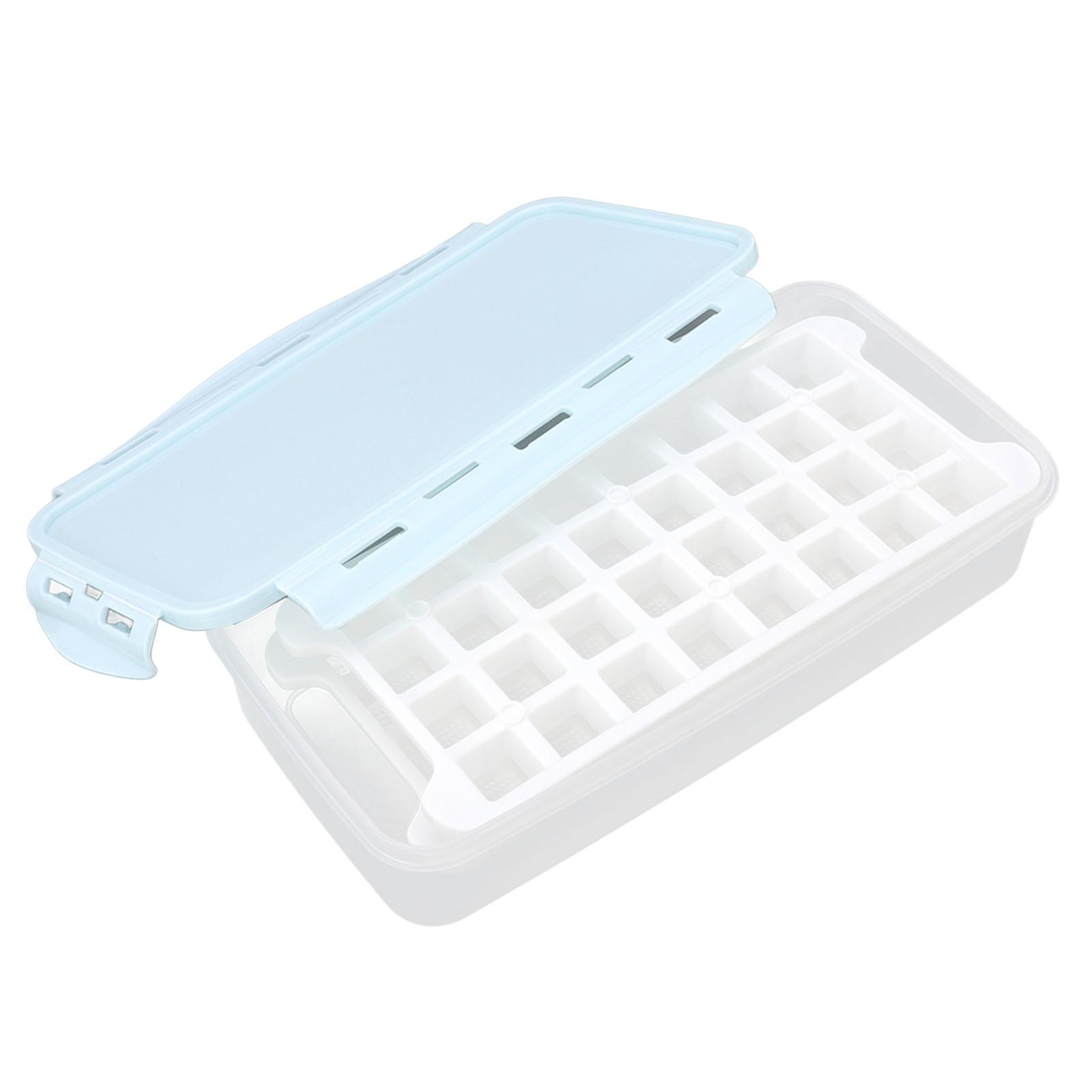 1,7 L Doppel Schicht 64 Grid Eis Form Box DIY Ice Cube Mold Tray Weiche Silikon Eis Form Maker für