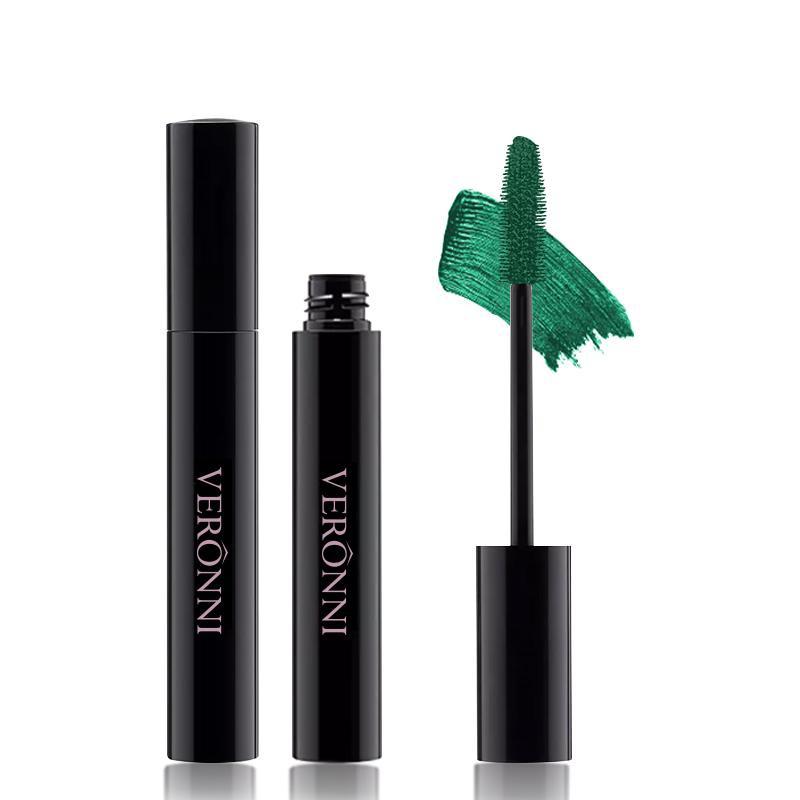 Mascara CurlingThick Verlängerung Wimpern Mascara Wasserdicht Nicht verschmieren Wimpern Bunte Verlängerung Natürliche Curl Mascara Make-Up grün