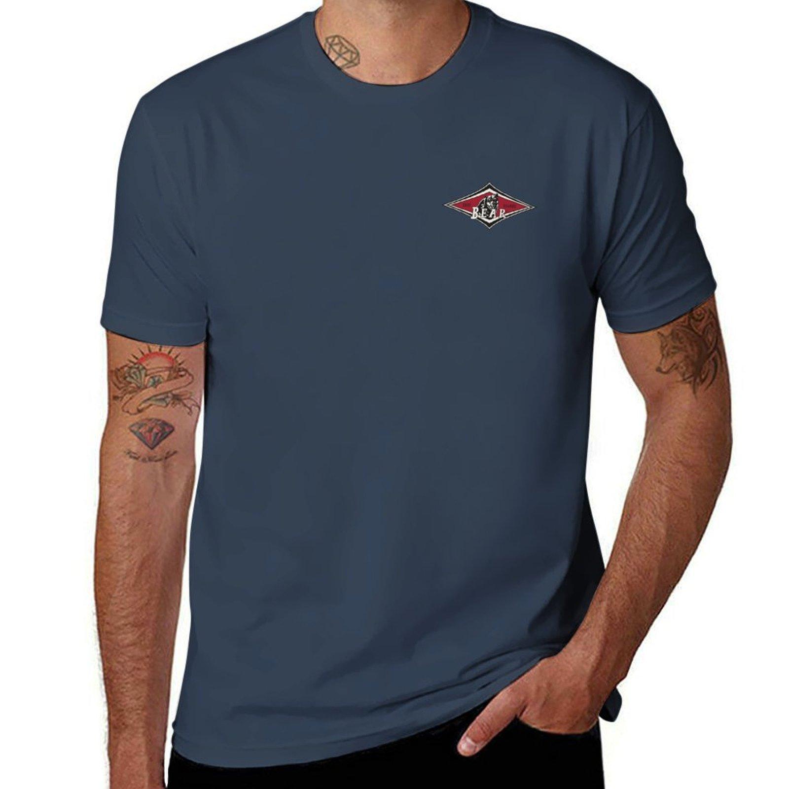 Baesic Bear Surfboards T-Shirt Shirts Grafik-T-Shirts Jungen Tierdruck Sportfans Schlichte schwarze T-Shirts für Männer XL black