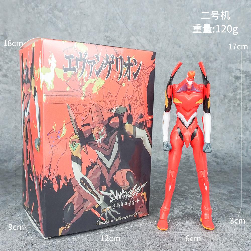 17CM Anime EVA EVANGELION-01 Modell 02 Produktionsmodell Stehendes Modell Ayanami Rei Spielzeug Geschenkset Actionfigur in Box PVC With box pink