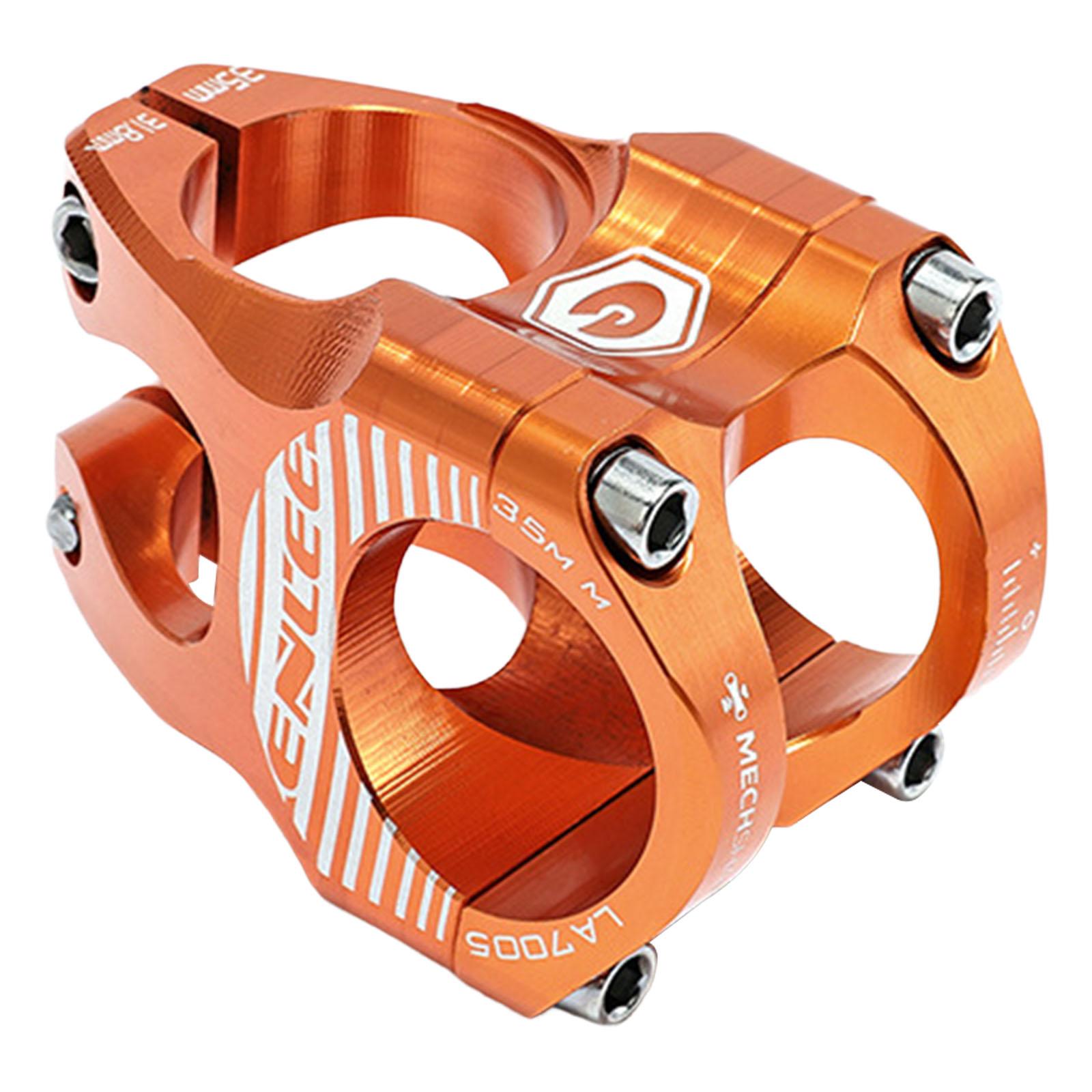 Premium 31,8 mm Fahrradvorbau Fahrrad Kurzer Vorbau Lenker für Mountain Road Die meisten Fahrrad Fahrradzubehör BMX Downhill Bike orange