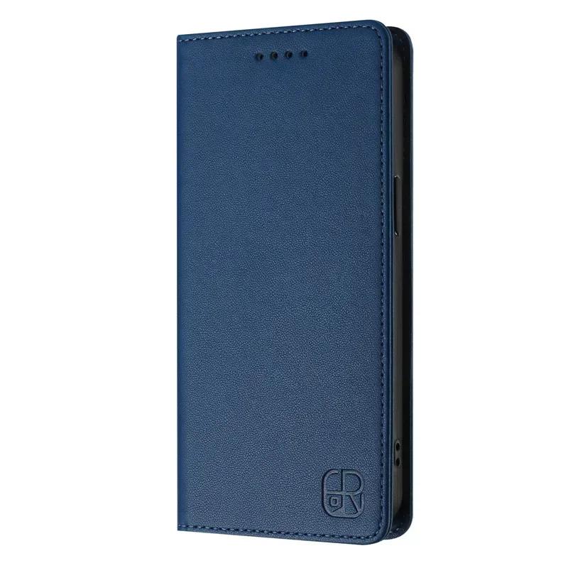 Luxus Anti-Diebstahl Brieftasche Flip Cover Handyhülle für Blackview Wave 8C Shark 9 6C Color A53 A52 Oscal Tiger 12 Flat 2 Modern 8 Hülle Blackview Shark 9 5G dunkelblaue