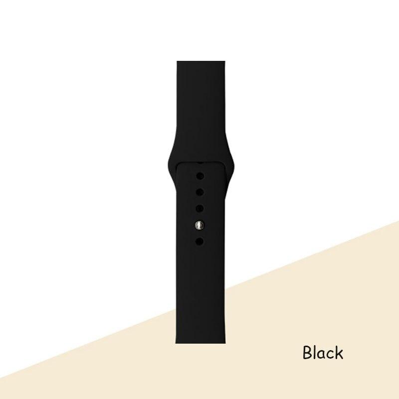 Silikonarmband für Apple Watch Armband 44 mm 40 mm 38 mm 42 mm Armband für Apple Watch Band Correa für Iwatch Series7 6 Se 5 4 3 42 44mm ML