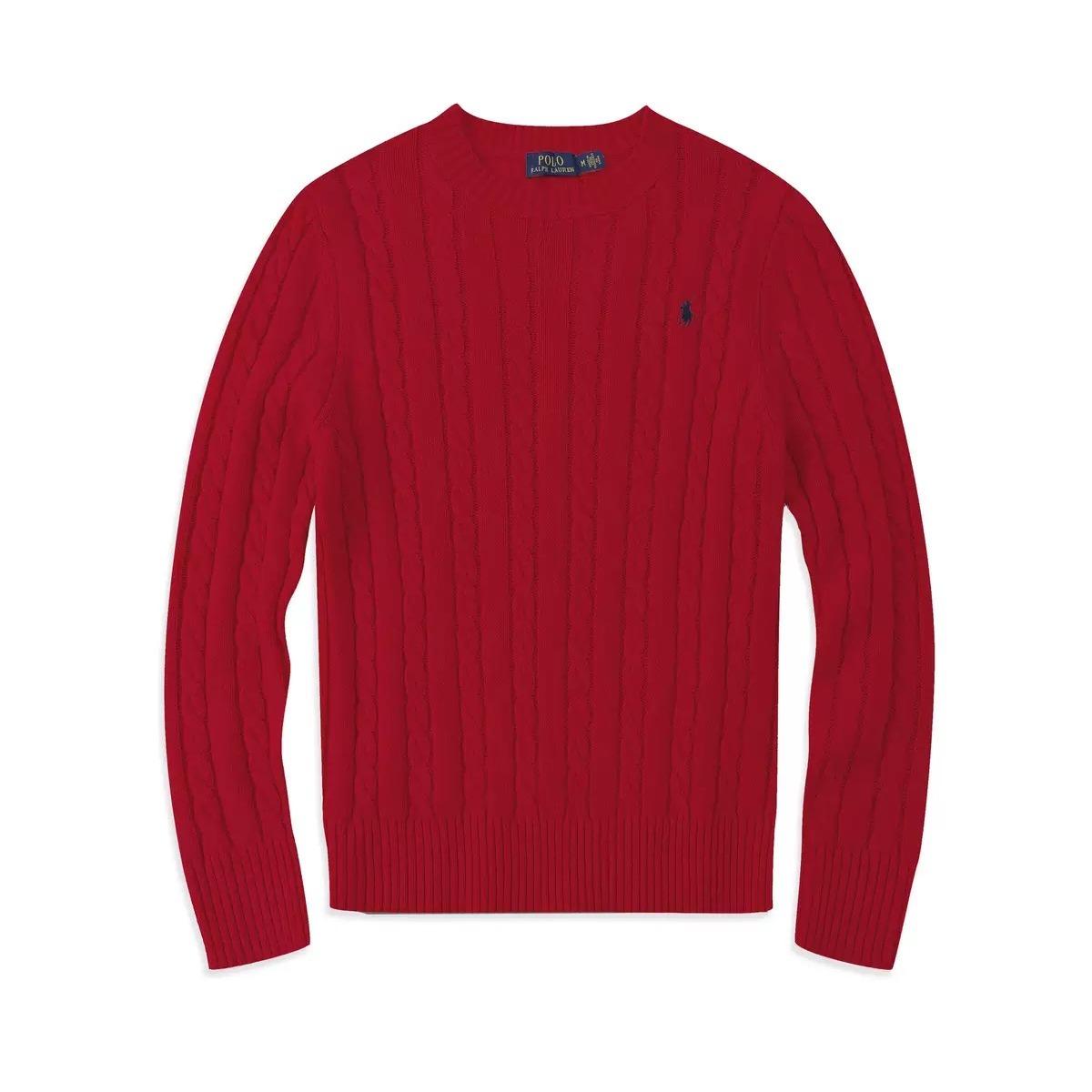 VibeStreet Herbst/Winter Rundhals Pullover Modisches Oberteil Gestrickter Pullover für Herren XL rot