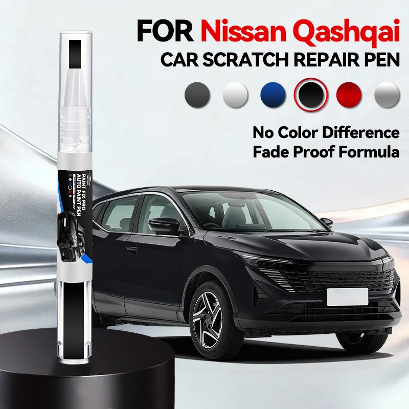 Für Nissan Qashqai 2006-2025 J10 J11 J12 Lackreparaturstift Ausbesserungsstift Kratzerentferner DIY Autozubehör Schwarz Weiß Orange Rot schwarz