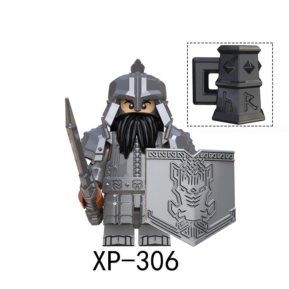 KT1040 Mittelalterlicher Soldat Krieger Krieger Bausteine Kinderspielzeug
