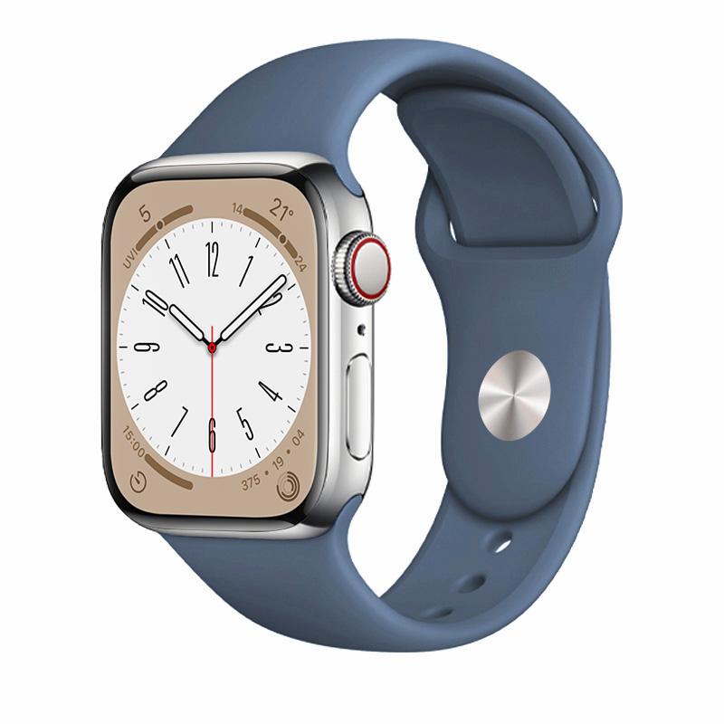 Silikonarmband für Apple Watch Band 44 mm 45 mm 40 mm Ultra 49 mm 41 mm 38 mm Armband iwatch Apple Watch Serie 8 7 6 5 4 3 44 45 mm 38mm-40mm-41mm S-M