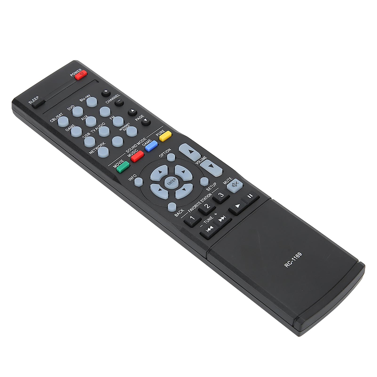 ABS Langlebiger Schwarzer Leistungsverstärker Controller Fernbedienung Ersatzzubehör für DENON RC-1169