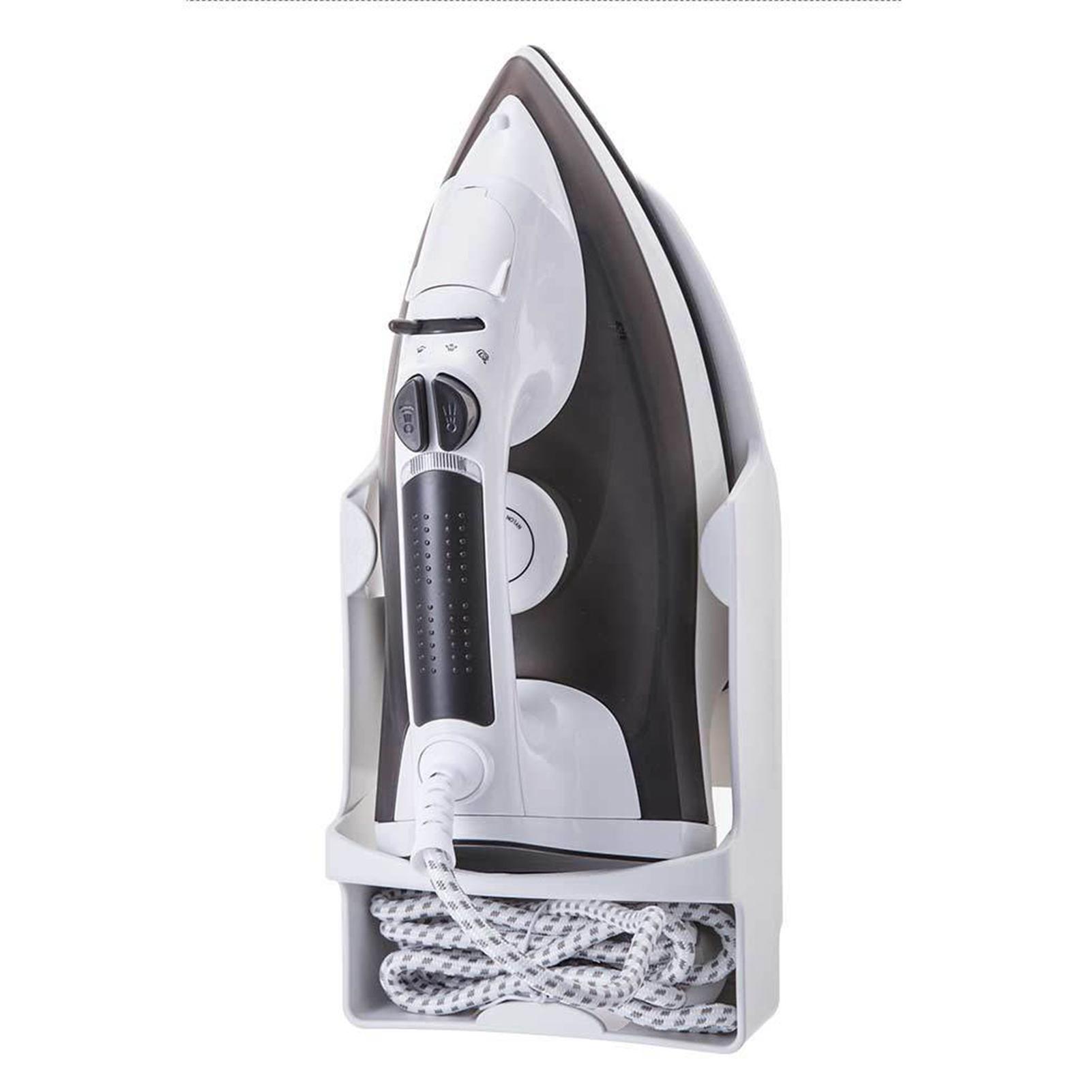 Bügeleisenhalter Wandmontiert Hitzebeständig Verbreitert Elektro-Bügeleisen Organizer mit Haken für Schrank Hotel