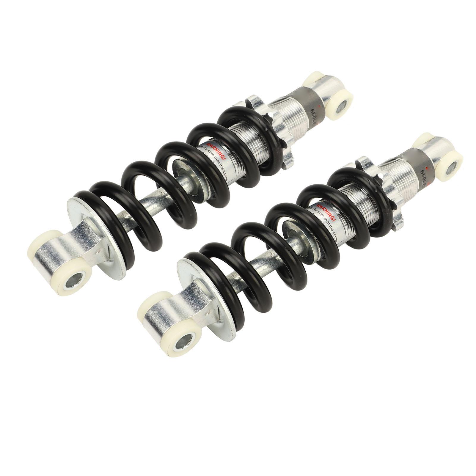 1 Paar Stoßdämpfer Federbeine Dämpfer 170mm 650lbs Stoßdämpferfeder für 47cc 49cc Mini Moto ATV Pocket Bike Roller black