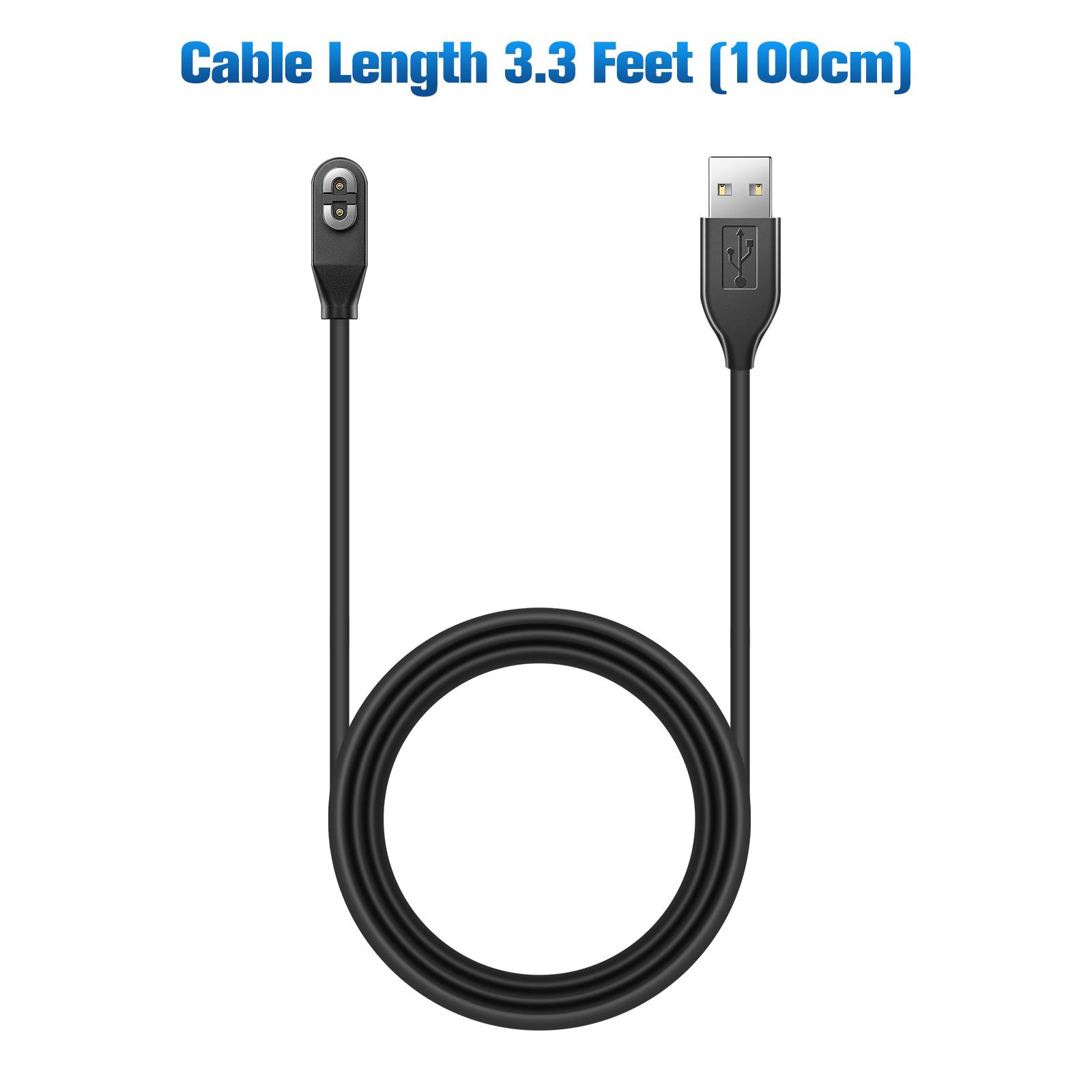 Fonken USB-Kabel für AfterShokz Aeropex AS800 Kopfhörer, magnetisches Ladekabel, USB-Ladegerät, Knochenleitungs-Kopfhörer-Ladekabel 1M schwarz