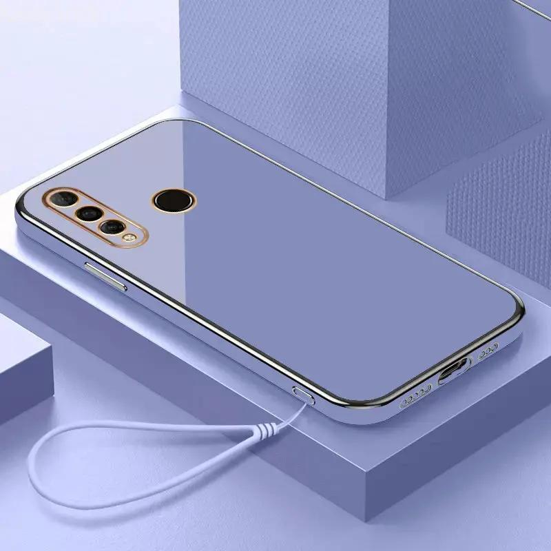 Luxus Lanyard Überzug Silikon Fall Für Huawei P30 Lite P20 P30 Pro Mate 20 30 20X Y9S Y7A Y9Prime PSmart2021 weiche Stoßstange Abdeckung Mate20X