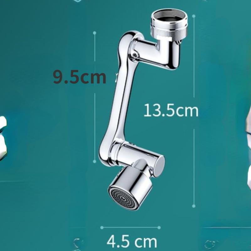 1080° drehbarer Waschbecken-Wasserhahn, Luftsprudler, Badezimmer-Wasserhahn, montiert für Gesichtswasch-, Gurgel- und Augenspülstation. Wasserhahn weiß
