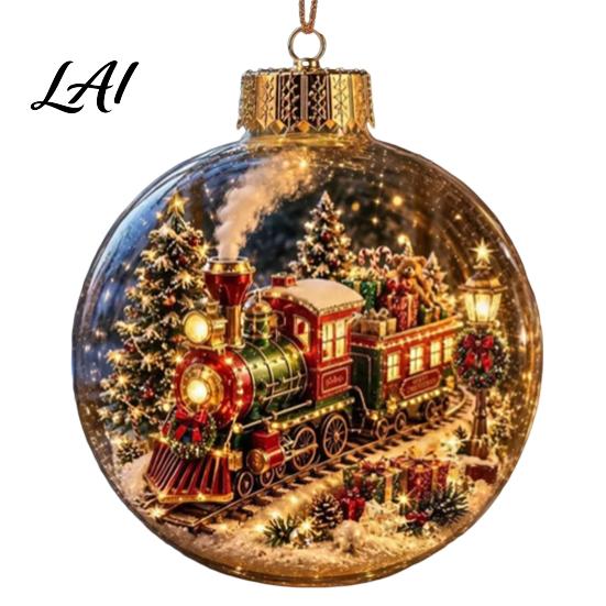 Weihnachtsdekoration für den Innenbereich Beleuchtetes Ornament mit warmen LED-Lichtern Retro-Metallkappe Dekorative Party-Hängedekoration Transparente Kugel für Feiertage H