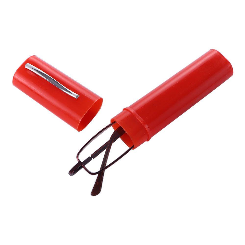 Zubehör Anti-Blaulicht-Glas-Vollformat-Brillen Lesebrillen Mini-Hyperopie-Brillen +200 rot