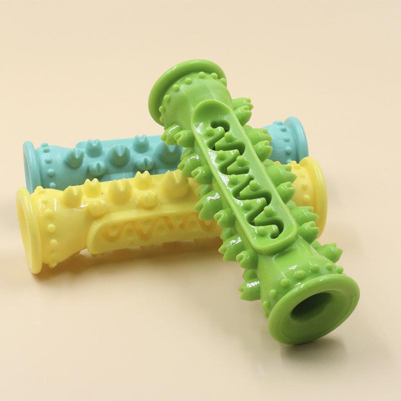 Hund Zahnbürste Kauen Spielzeug Stick Weiche Gummi Molaren Interaktive Hunde Spielzeug Für Kleine Hunde Langlebiges Kauen Leckage Lebensmittel Spielzeug green