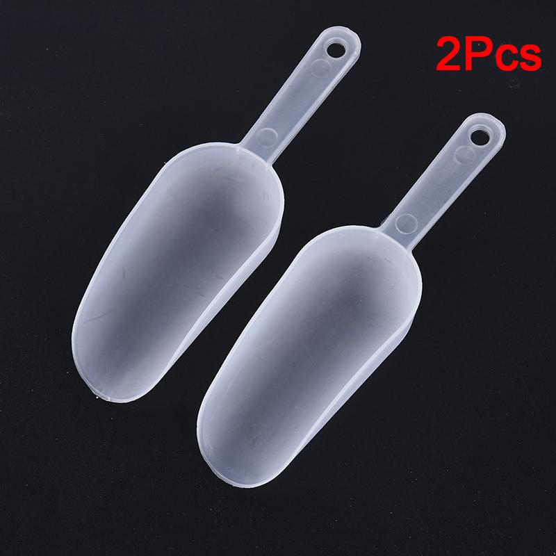 2/5 Stücke Multifunktionale Kunststoff Mehl Löffel Eis Mess Scoop Backen Küche Zu 2pcs transparent