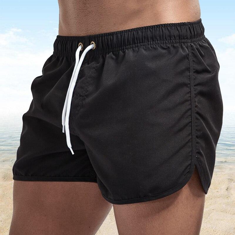 9 Farben Schnell trocknende Shorts Laufsport Shorts Herren Shorts Sommer Strandshorts Boxershorts Freizeitshorts Strandshorts 3XL schwarz
