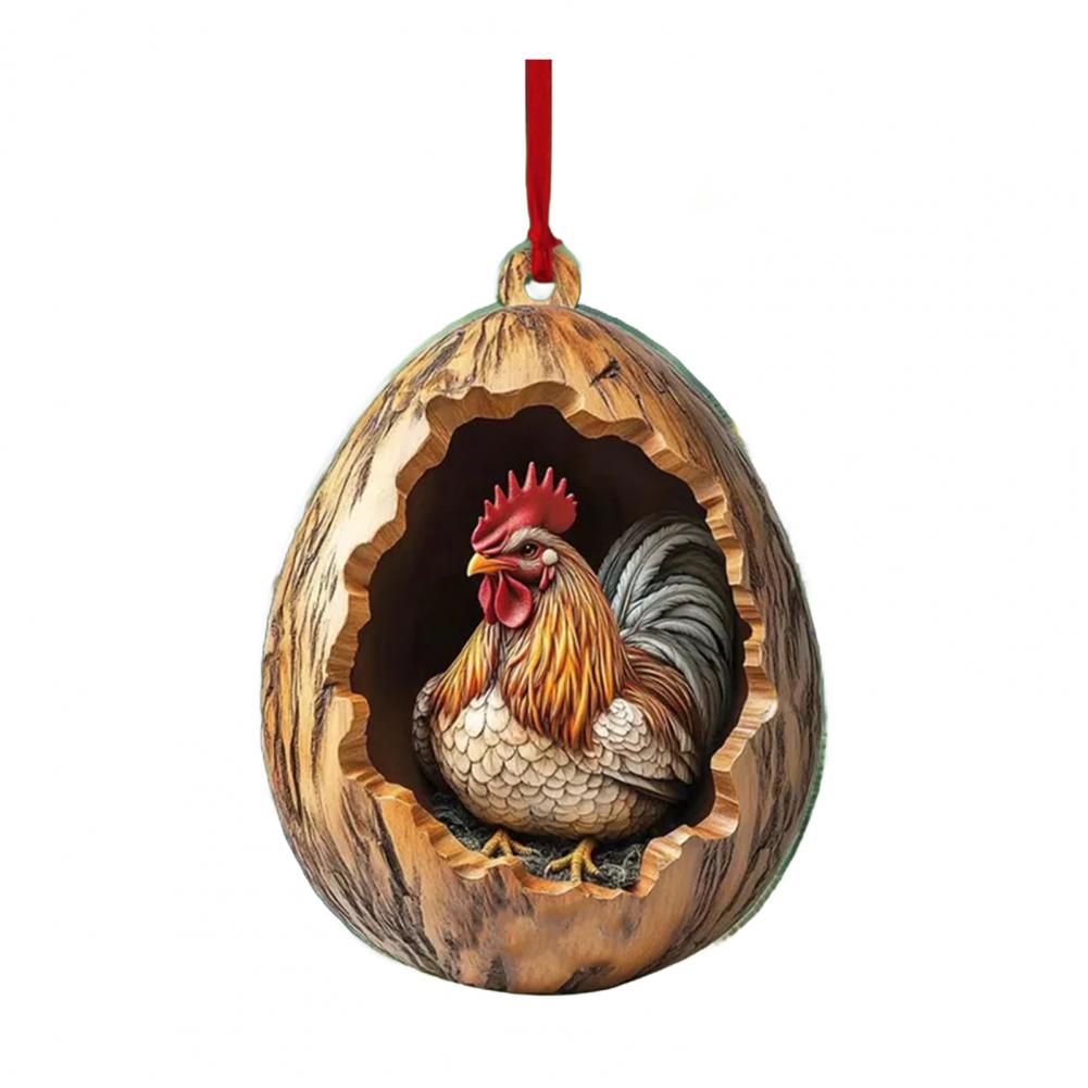 Weihnachtsdekoration mit Wildtier-Motiven, rustikaler Wald-Weihnachtsschmuck, 2D-Acryl-Wildtier-Dekor für den Weihnachtsbaum, saisonal
