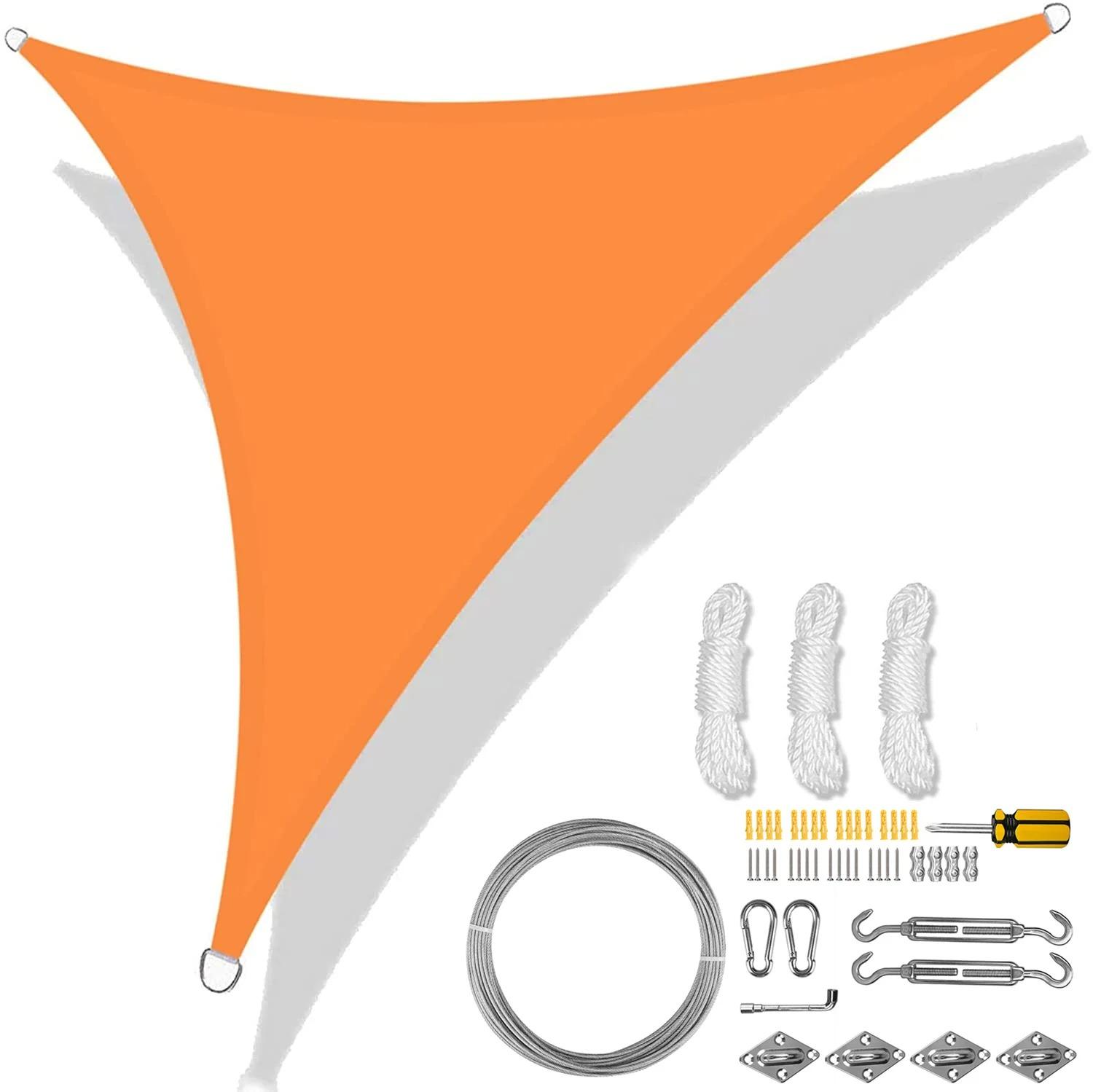 Dreieck 53,632M Sonnensegel Wasserdichtes Sonnenschutzsegel Markise 98UV-Schutz Markise mit kostenlosem Seil für Garten Terrasse Pergola Pavillon 200x200x200CM