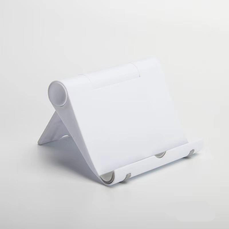 Tragbarer Handyhalter-Ständer, Smartphone-Unterstützung, Tablet-Ständer für iPhone, verstellbarer Schreibtisch-Handyhalter, Ipad-Ständer weiß
