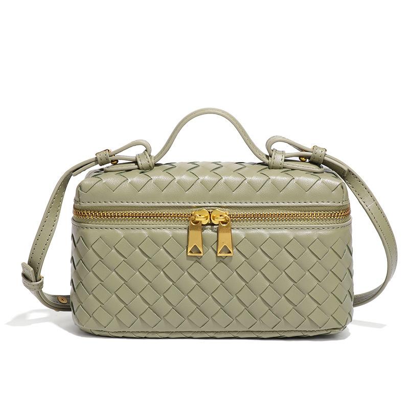 Taschen Mode Damen-Taschen Geflochtene Taschen Damen Schultertaschen Umhängetaschen Nischen-Handtaschen für Damen 20*7*11.5cm beige