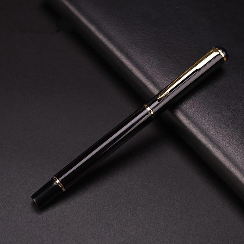 1 Stück Edelstahlstange rotierender Metall-Kugelschreiber Briefpapier Kugelschreiber Signatur schwarz