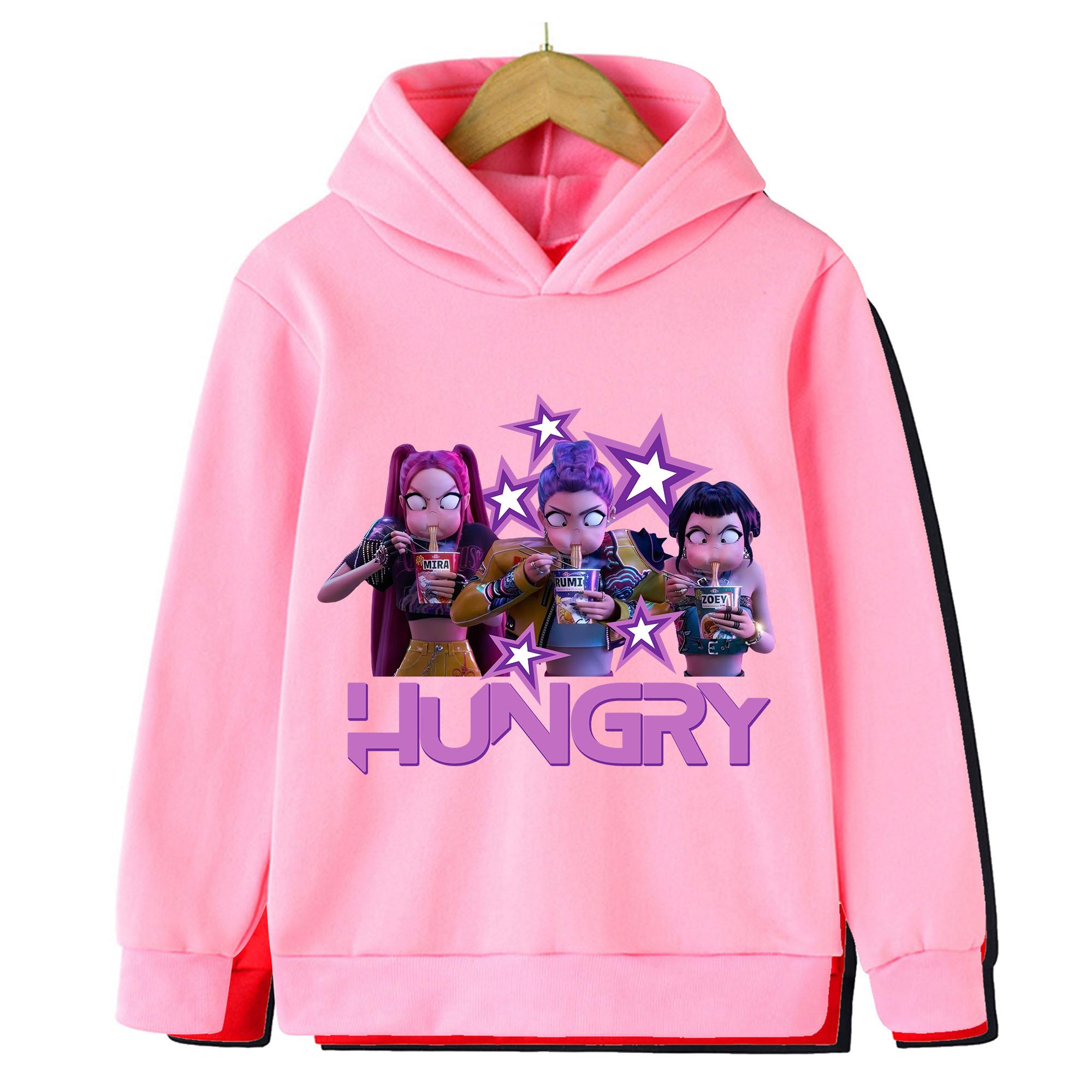 Mädchen- und Kinder-Hoodies mit Cartoon-Print, bequeme und lässige Sweatshirts, Kinderbekleidung 160