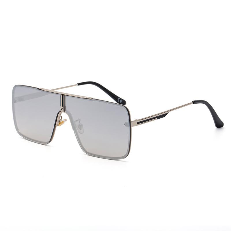 Neue Art-Sonnenbrille-Herren-einteilige Mode-Internet-rote große quadratische Sonnenbrille-Mann-Mode-Europa- und Amerika-Straßen-Sonnenbrille