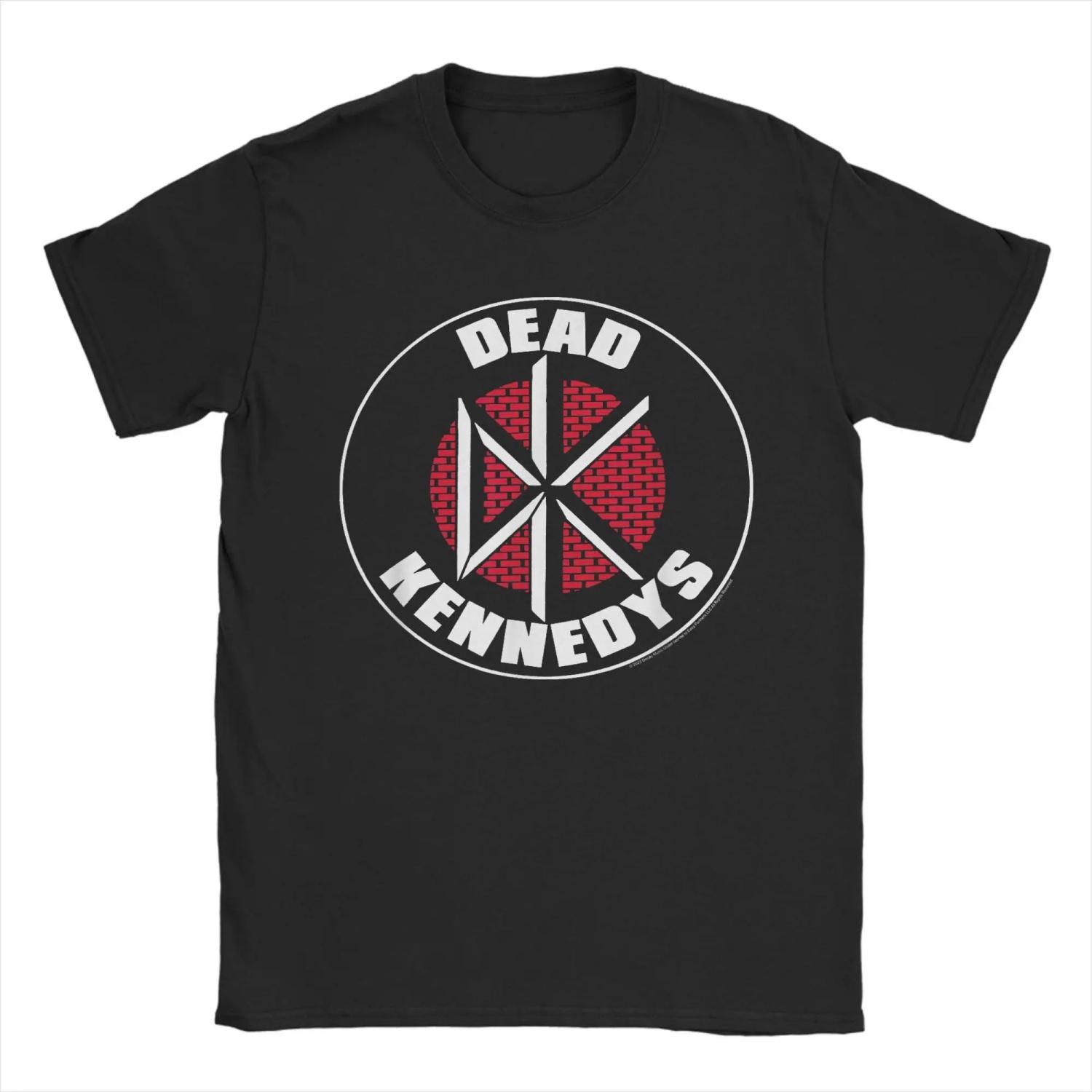 Dead Kennedys DK Backsteinmauer Logo T-Shirts für Herren Baumwoll-T-Shirts Rundhals Punk Band T-Shirts Kurzarm Kleidung Geburtstagsgeschenk XXXXL
