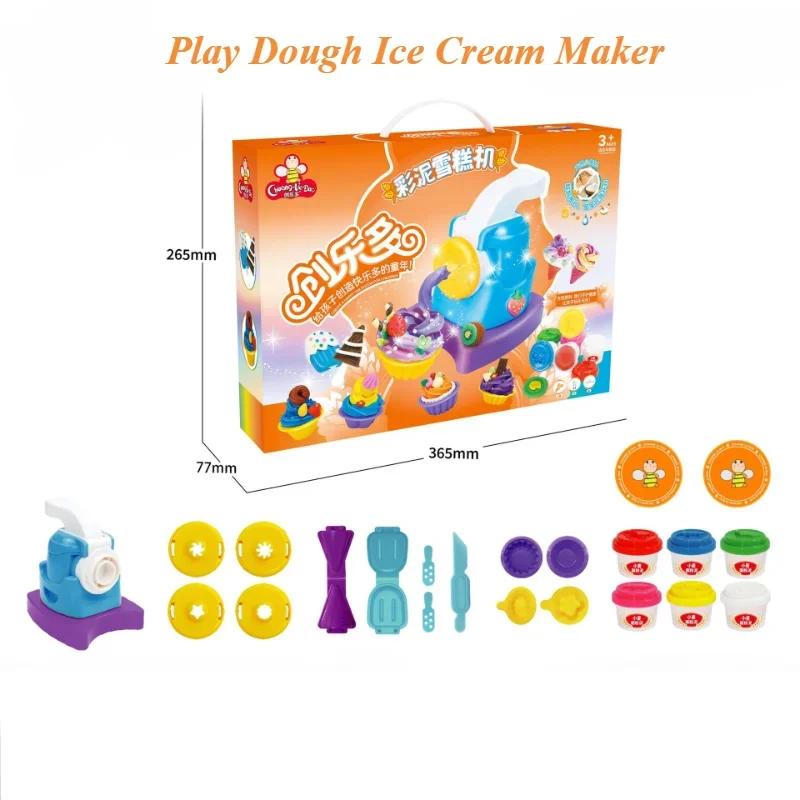 Kreatives DIY Handgemachtes Formenwerkzeug Eisnudelmaschine Lebendiger Knete Bastelspielzeug Kinder Spielhaus Spielzeug Bunte Knete Geschenk