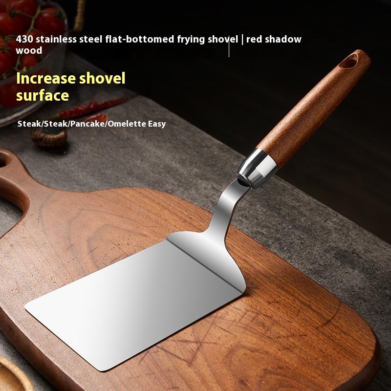 Grillplatte Zubehör Kit Grill Spachtel Schaber Flipper Edelstahl Rindfleisch Fleisch Flat Top Grill Küche Zubehör gray