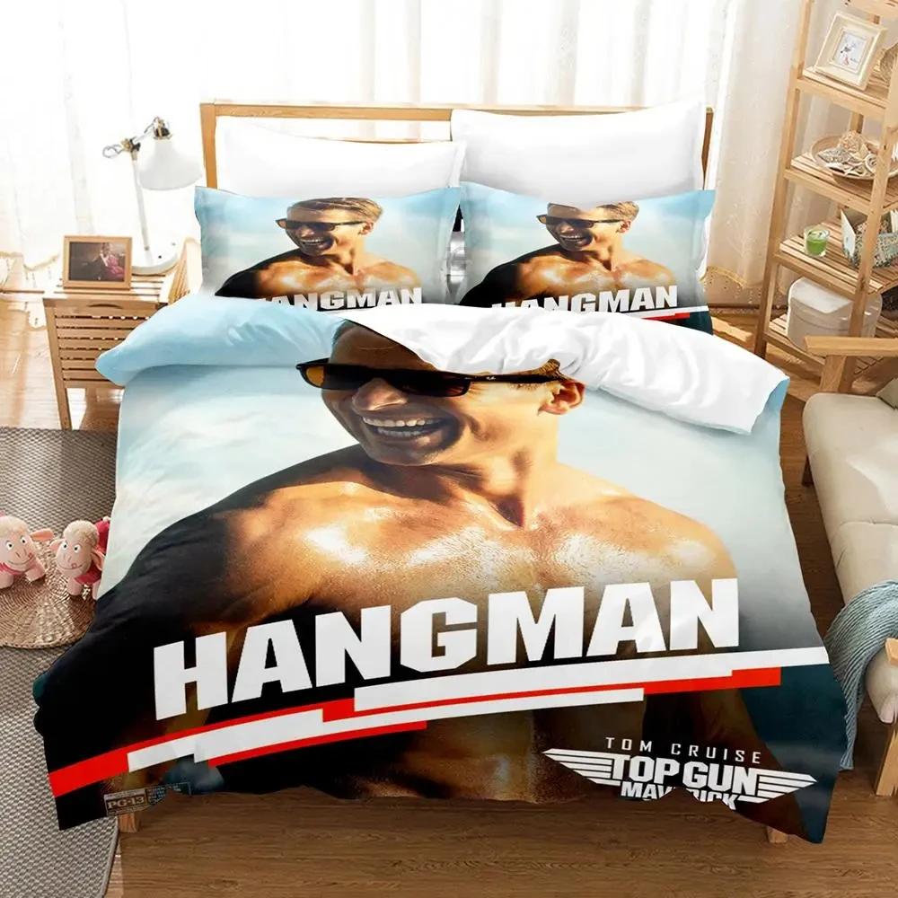 TV Top Gun Maverick Bettwäsche-Set Jungen Mädchen Twin Queen Size Bettbezug Kissenbezug Bett Kinder Erwachsene Mode Heimtextilien 155x200cm