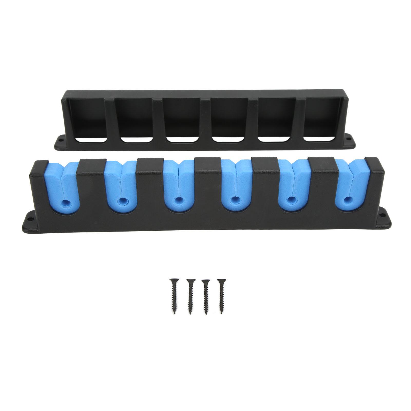 2Pcs Wand Montiert Angelrute Rack Ordentliche Lagerung Platzsparende Anti Scratch Horizontale Angelrute