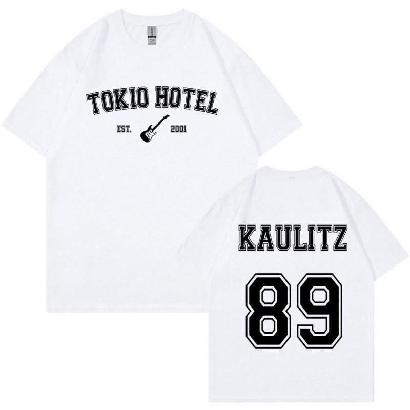 Rock Band Tokio Hotel Kaulitz T-shirt Herrenmode Casual Kurzarm T-shirt Hip Hop Punk Übergroßen T-shirts Unisex Streetwear XXXL
