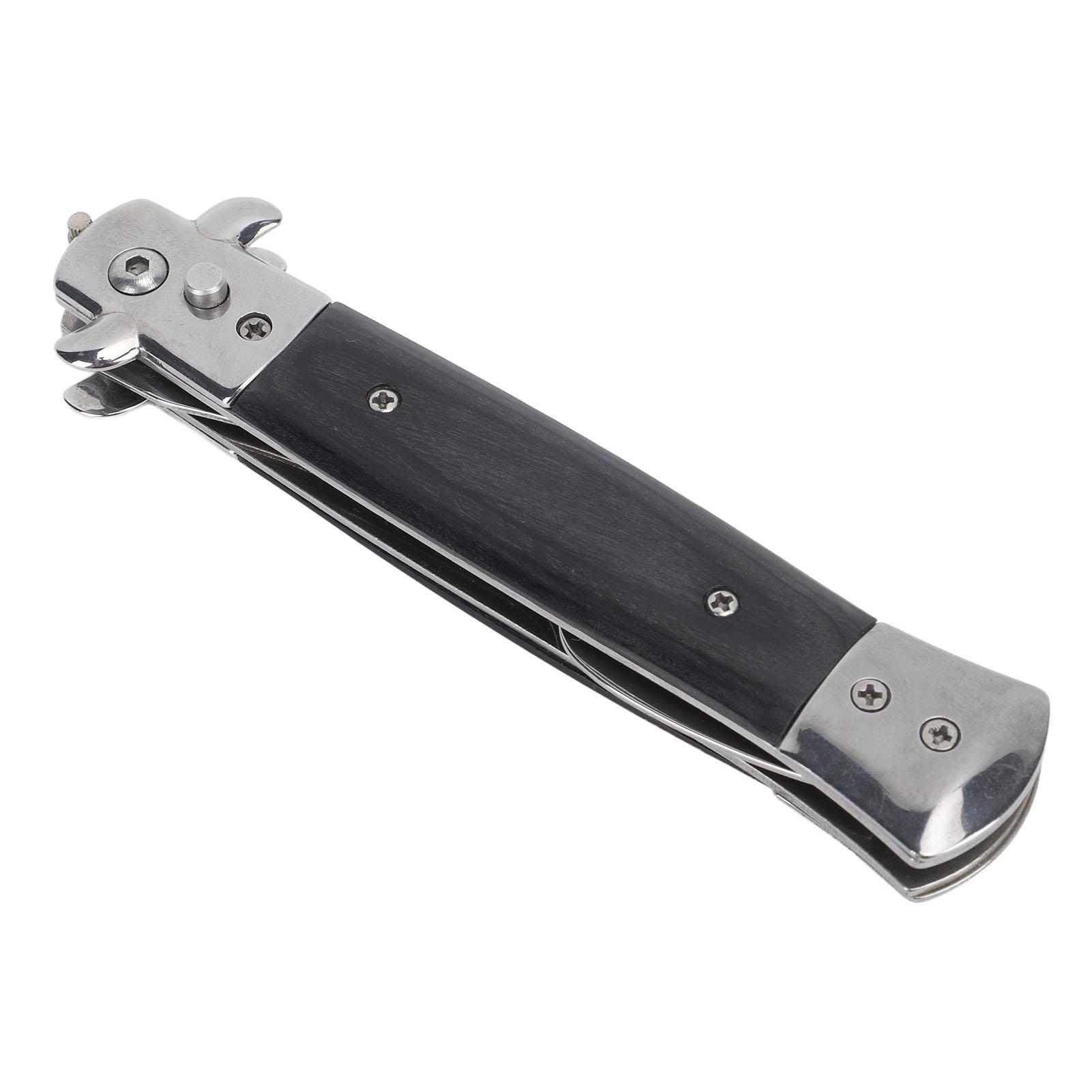 Faltbare Federgabel Wiederverwendbare Edelstahl Automatische Faltbare Federgabel für Familie Schule L(for 6.5-9kg)