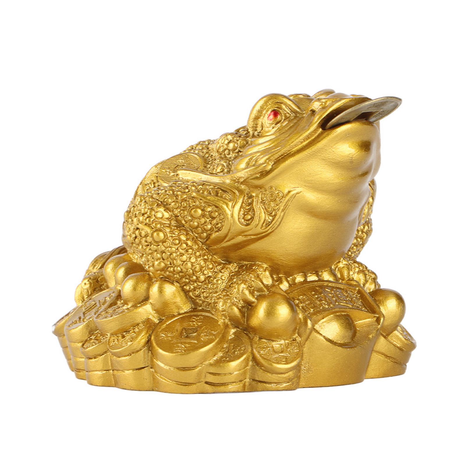 Chinesischer Feng Shui-Frosch, Glücksbringer, Geld, Frosch, Kröte, Dekoration für Zuhause und Büro, gutes Glücksgeschenk, Feng Shui-Frosch, Glücksfrosch, Glückskröte