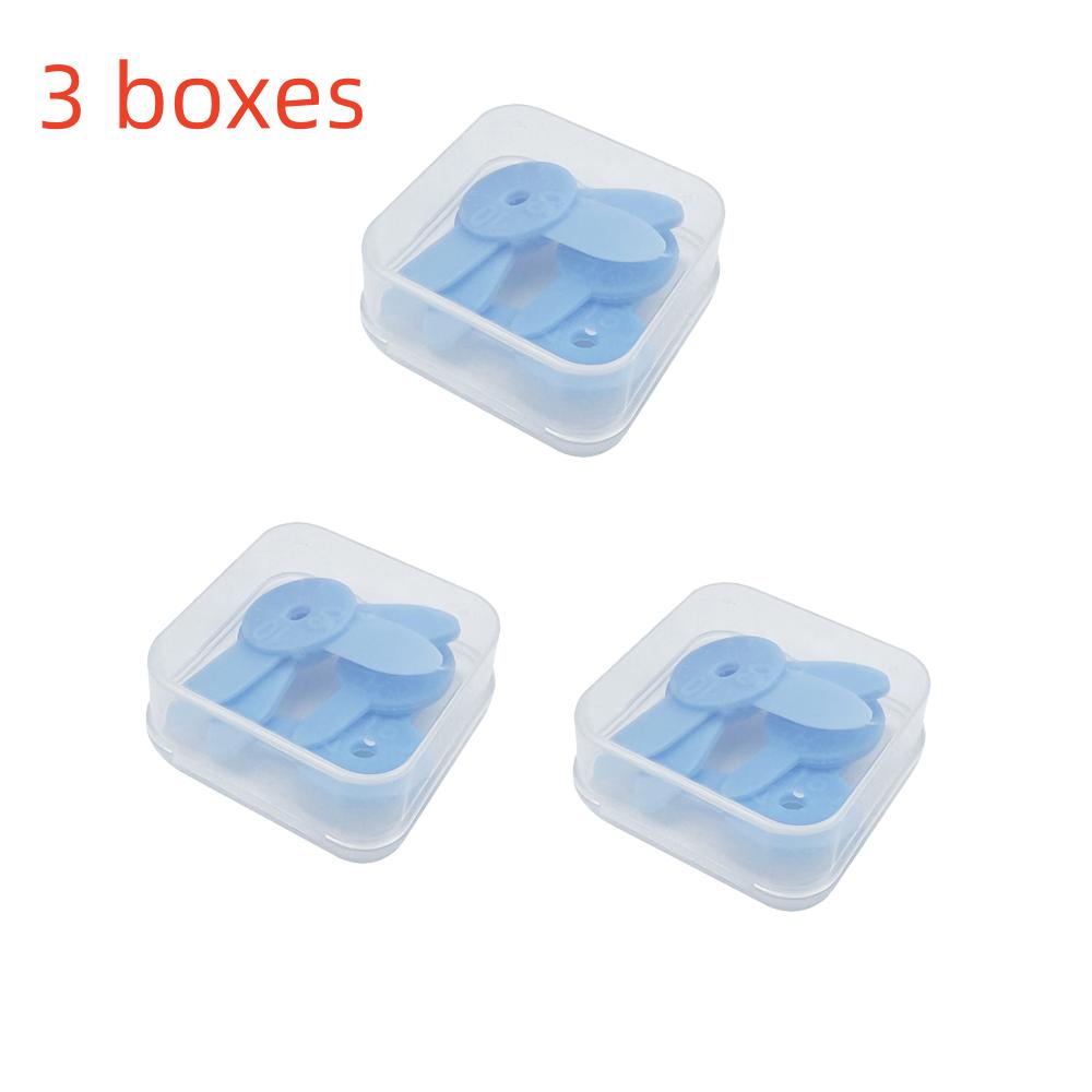 3 Kartons Dental-Gummilineal zur Messung des Zahnschlitzes Dental-Interdentalkeil Hilfswerkzeuge für den Zahnarzt 4 Stück/Set 3 boxes blau