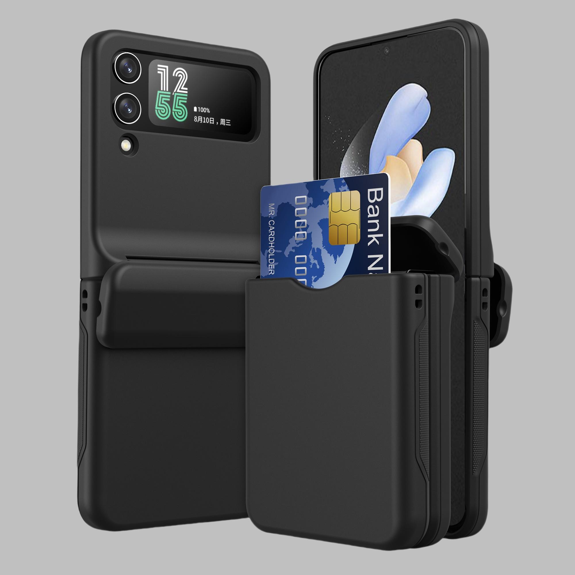 Stoßfeste Hartschale für Samsung Galaxy Z Flip 4 3 5G Flip4 Flip3 Flip5 Flip6 Flip 6 5 Handyzubehör Coque Tasche for Galaxy Z Flip 4 schwarz