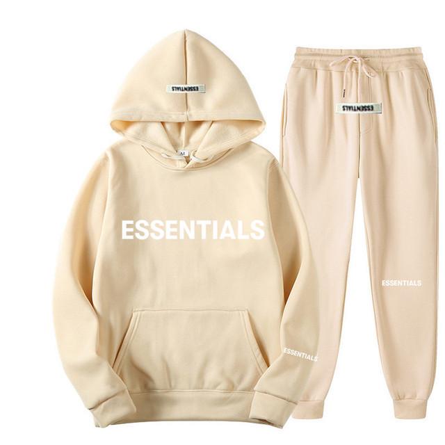 Essentielles Cross-Border Europe Hoodie & Jogginghosen Set für Herren & Damen - Langarm-Pullover M