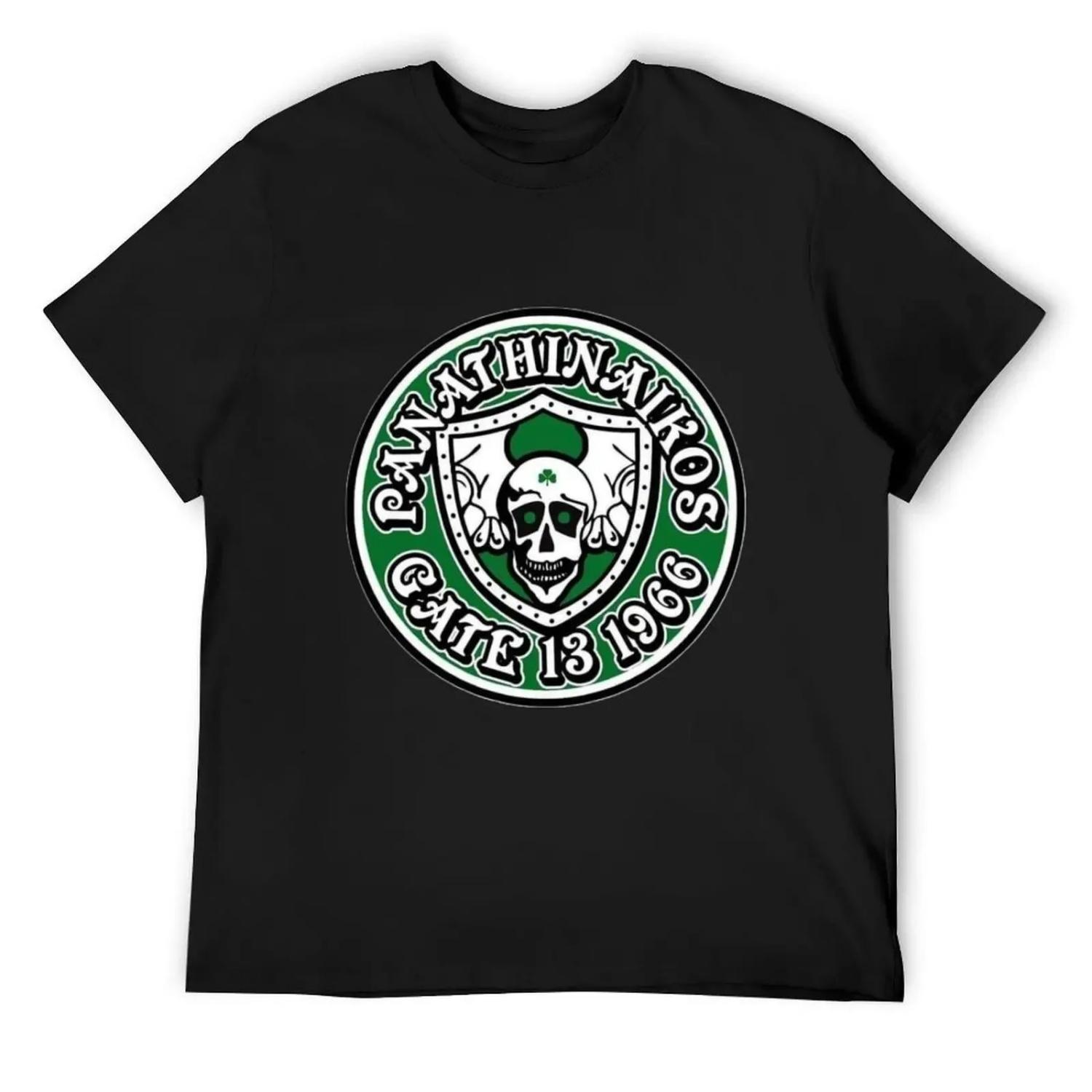 PANATHINAIKOS ~GATE 13~ T-Shirt Übergrößen Top neue Ausgabe personalisiert übergroße T-Shirts für Männer XXXL schwarz